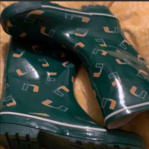 University of Miami rain boots